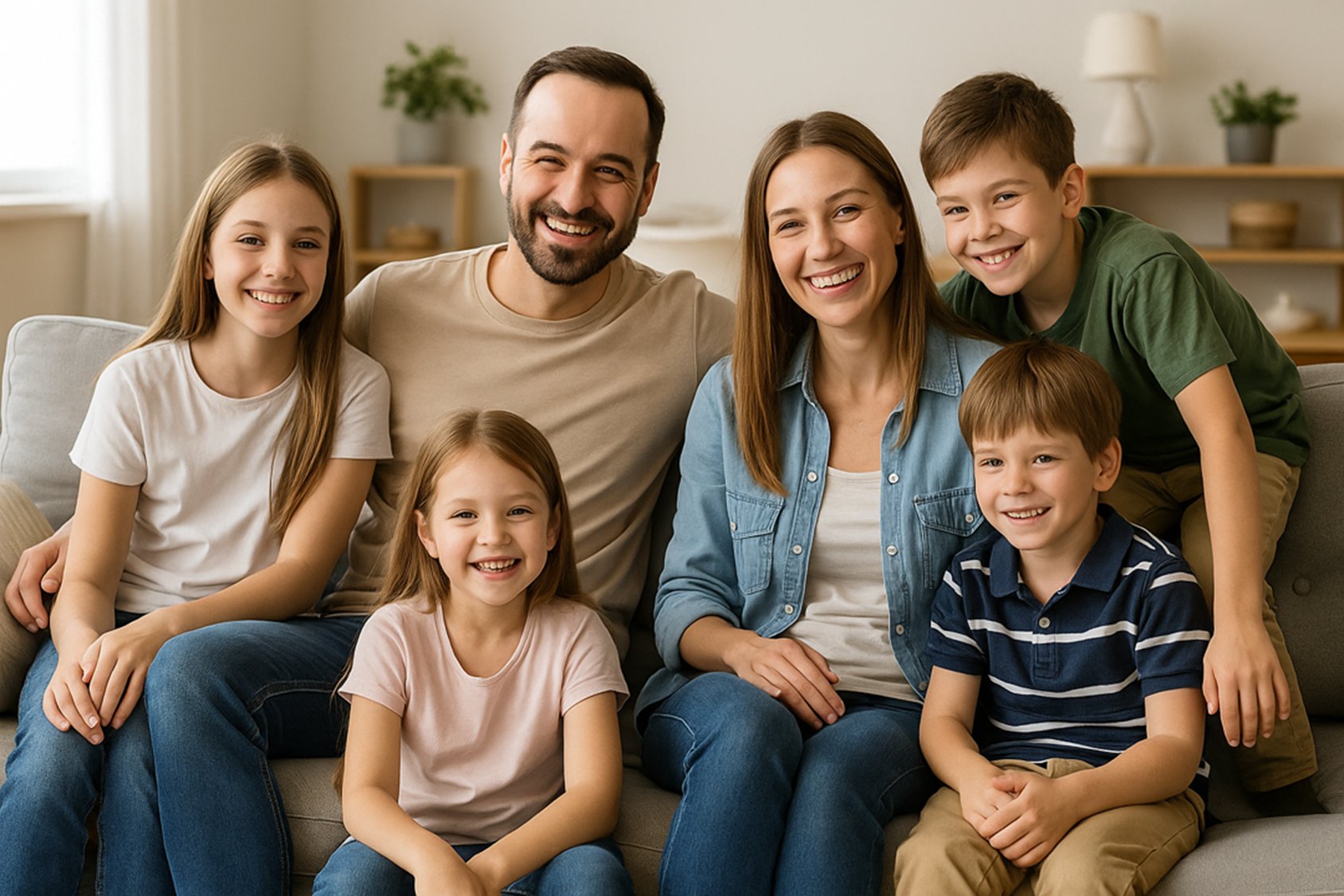 Family with healthcare access